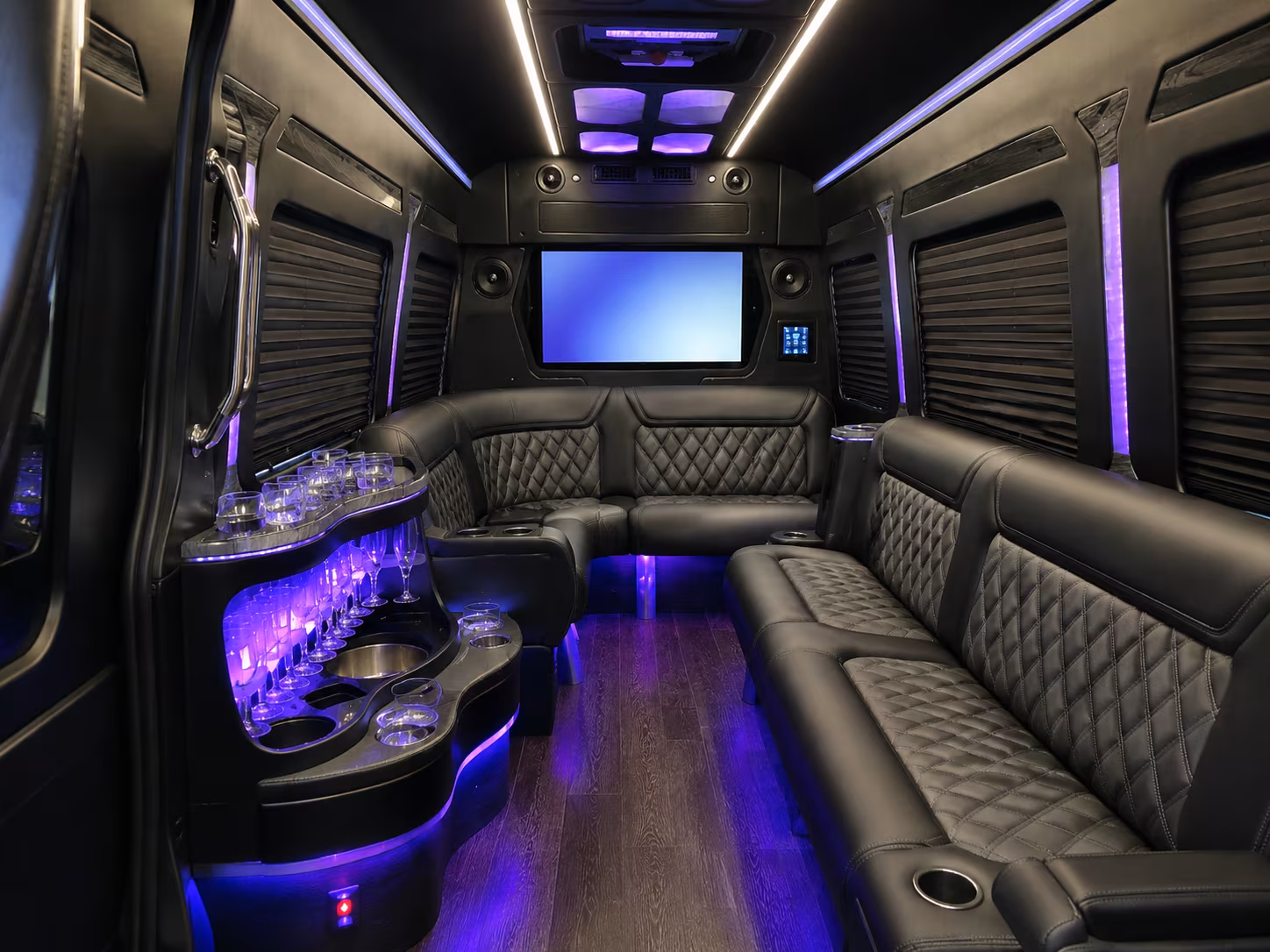 Anaheim Airport Shuttle & Transportation party bus exterior