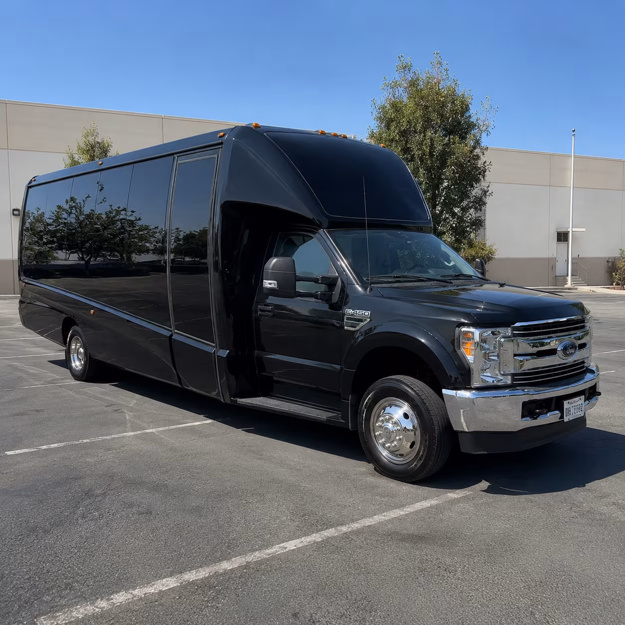 Anaheim Birthday, Sweet 16, & Quinceañera Transportation party bus exterior
