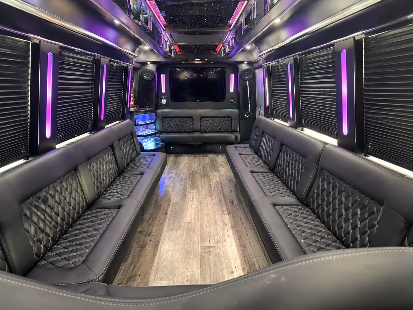 Anaheim Birthday, Sweet 16, & Quinceañera Transportation party bus exterior