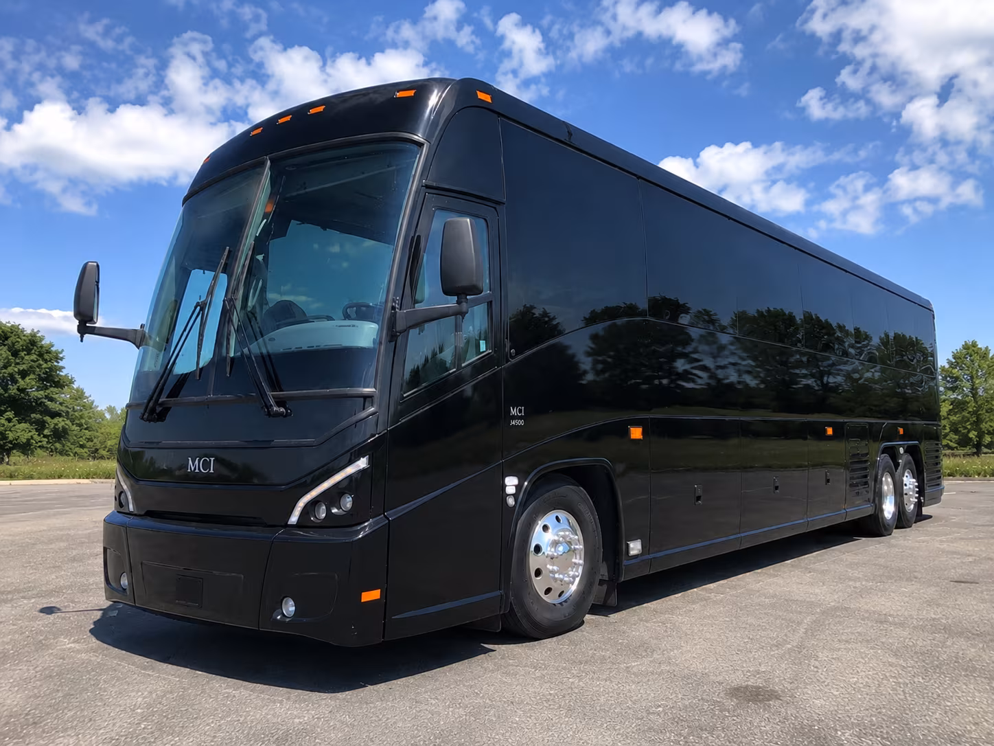 Anaheim Corporate Transportation party bus exterior