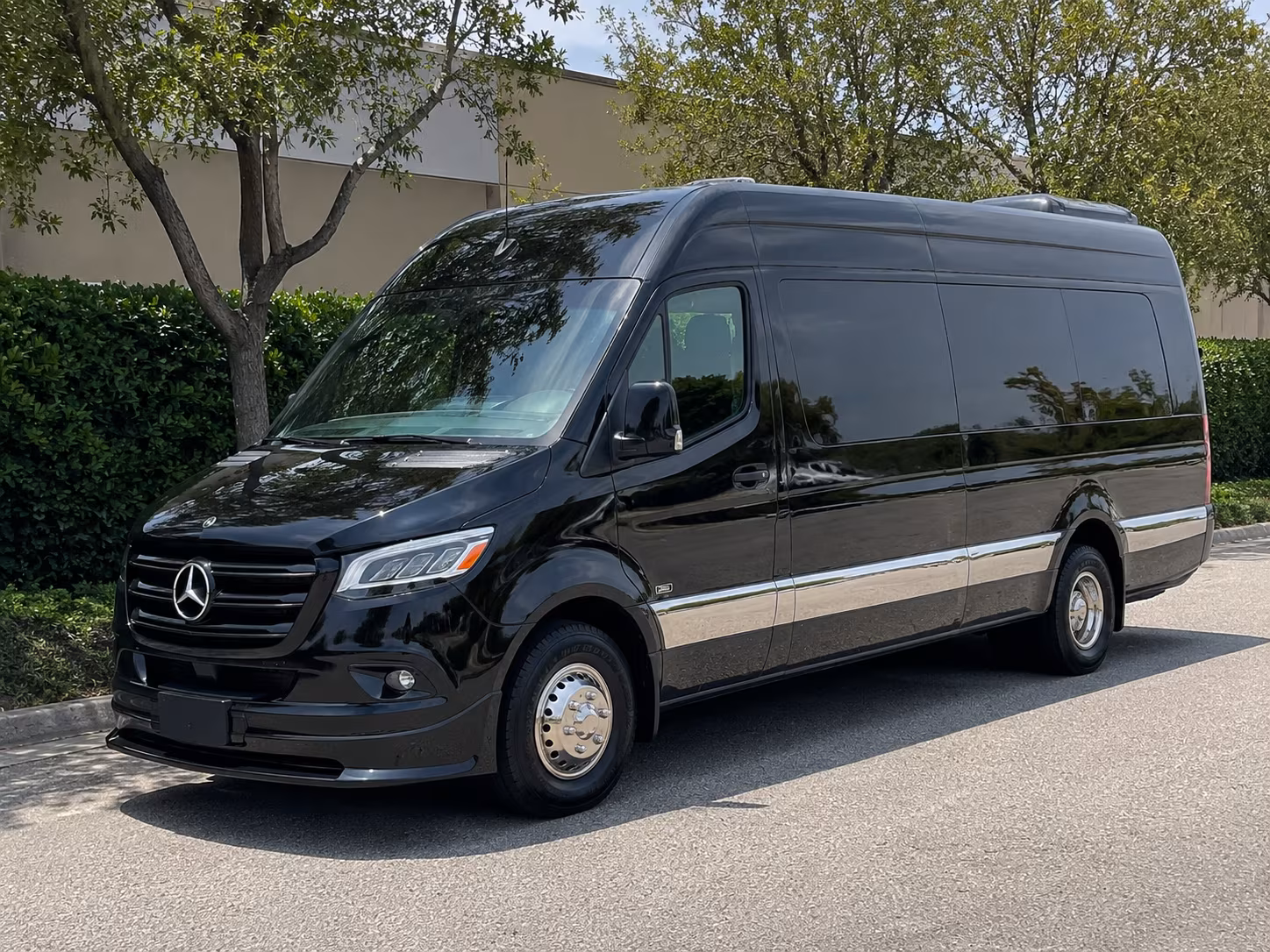 Anaheim Corporate Transportation party bus exterior