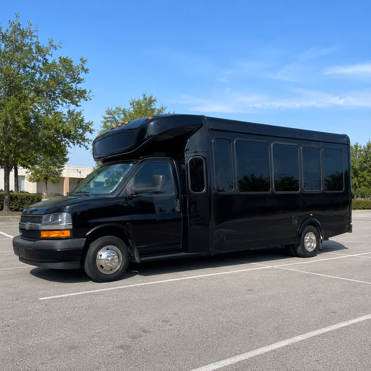Anaheim Sporting Event Transportation party bus exterior
