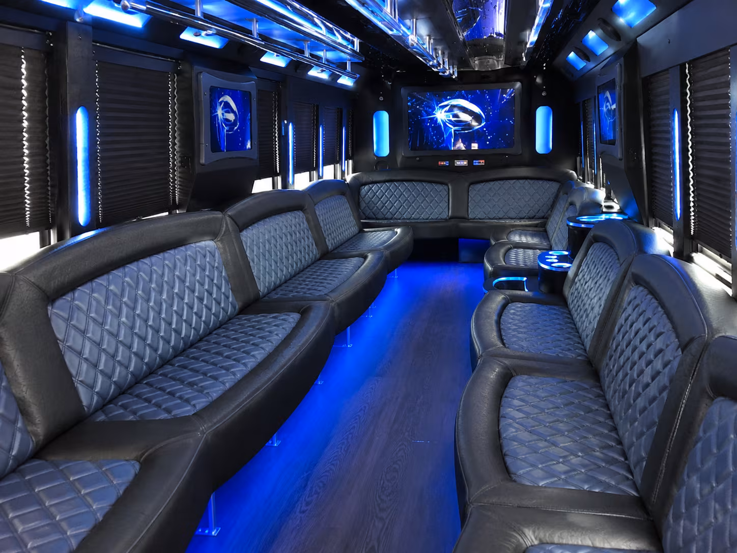 Anaheim Wedding Transportation party bus exterior