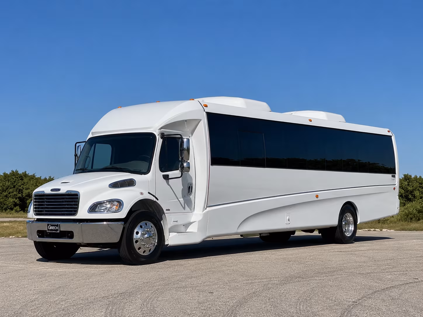Anaheim Wedding Transportation party bus exterior
