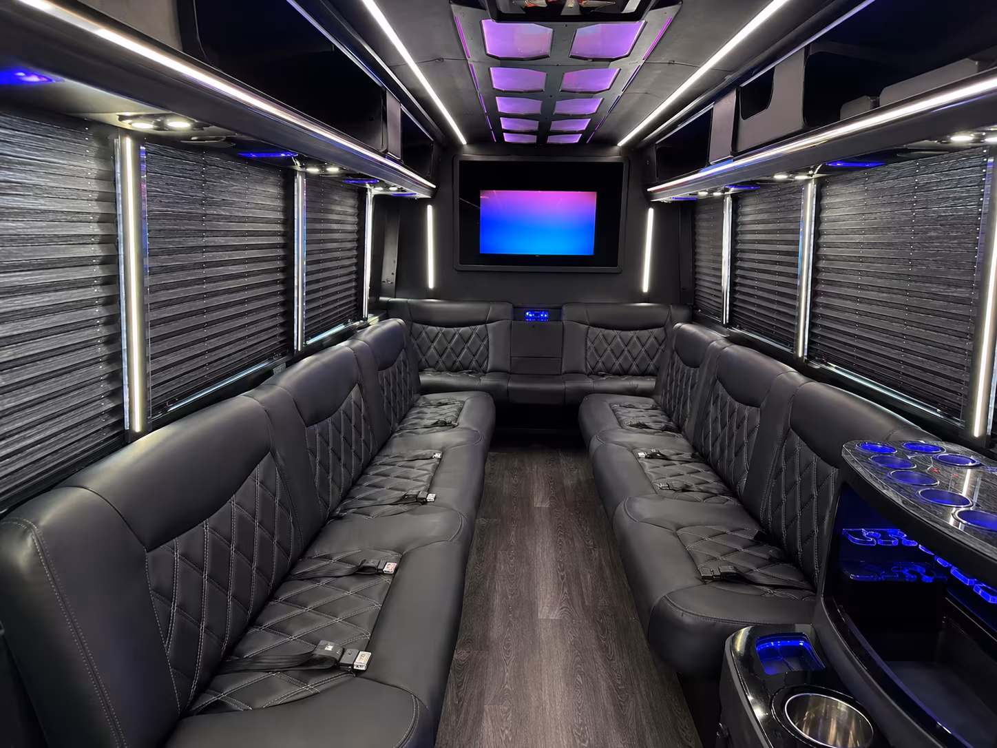 Anaheim Wedding Transportation onboard seating