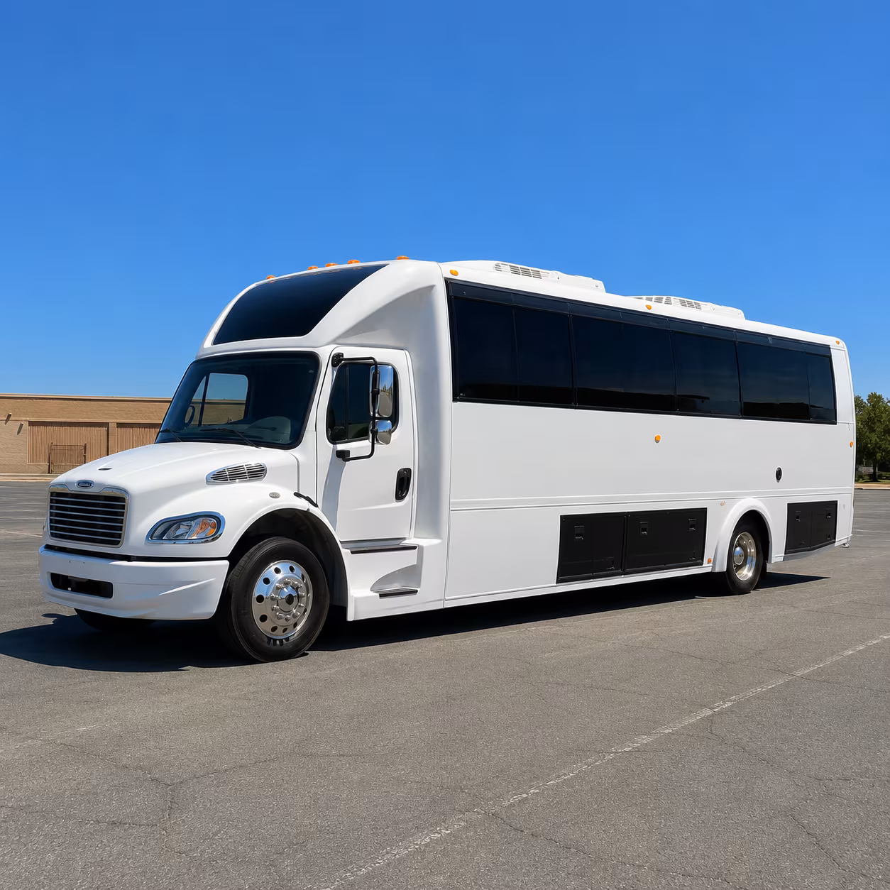 Anaheim Wedding Transportation party bus exterior