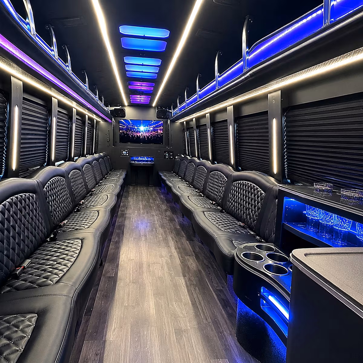 Orange Party Bus Rental